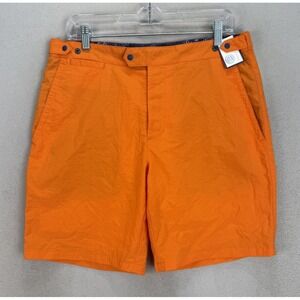 B Draddy Men's Sz M Orange Mesh Lined Owen Outdoor Swim Trunk Shorts NWT‎
